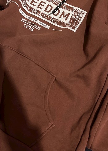 Zincir Detaylı Kahverengi Kadın Sweatshirt - Görsel 3