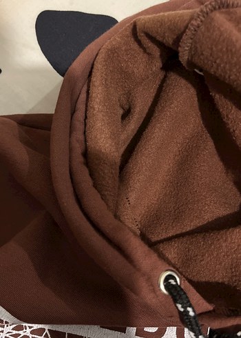 Zincir Detaylı Kahverengi Kadın Sweatshirt - Görsel 4