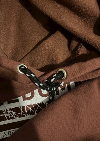 Zincir Detaylı Kahverengi Kadın Sweatshirt - Görsel 5