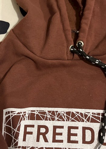 Zincir Detaylı Kahverengi Kadın Sweatshirt - Görsel 2