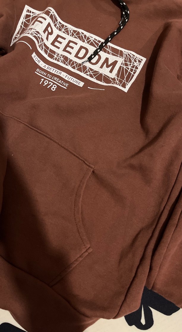 Zincir Detaylı Kahverengi Kadın Sweatshirt - Görsel 3