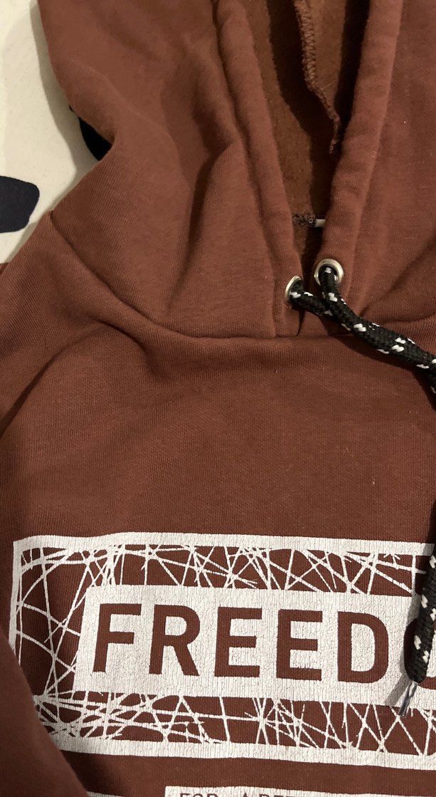 Zincir Detaylı Kahverengi Kadın Sweatshirt - Görsel 2