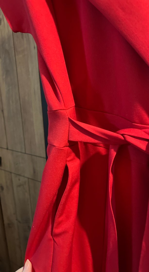 Kırmızı Tulum Takım Şık - Görsel 4