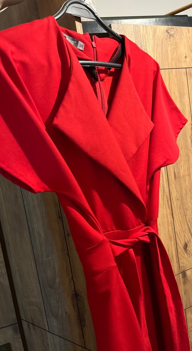 Kırmızı Tulum Takım Şık - Görsel 2