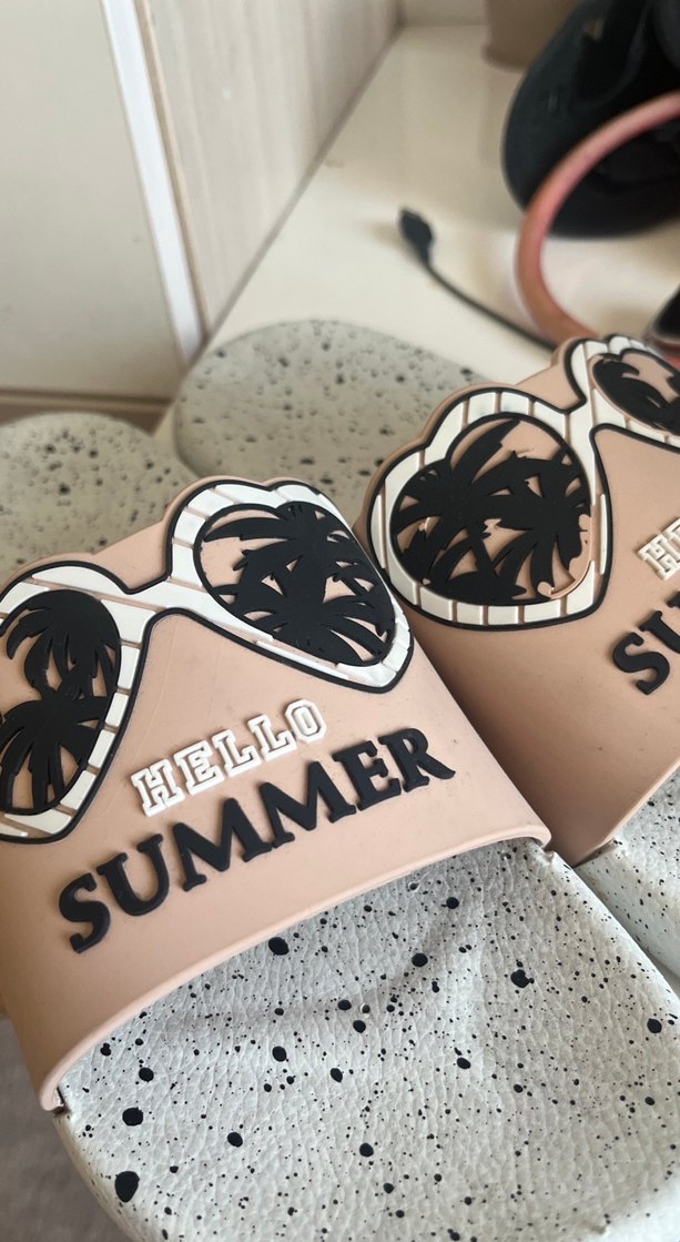 Baskılı Kemerli Kız Terlikleri - Görsel 2