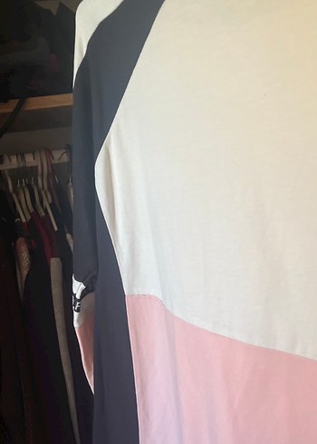 Pembe Pamuklu Uzun Kollu Hamile Tişörtü - Görsel 3