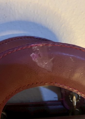 Dior Bordo Parlak Deri Kadın Çanta