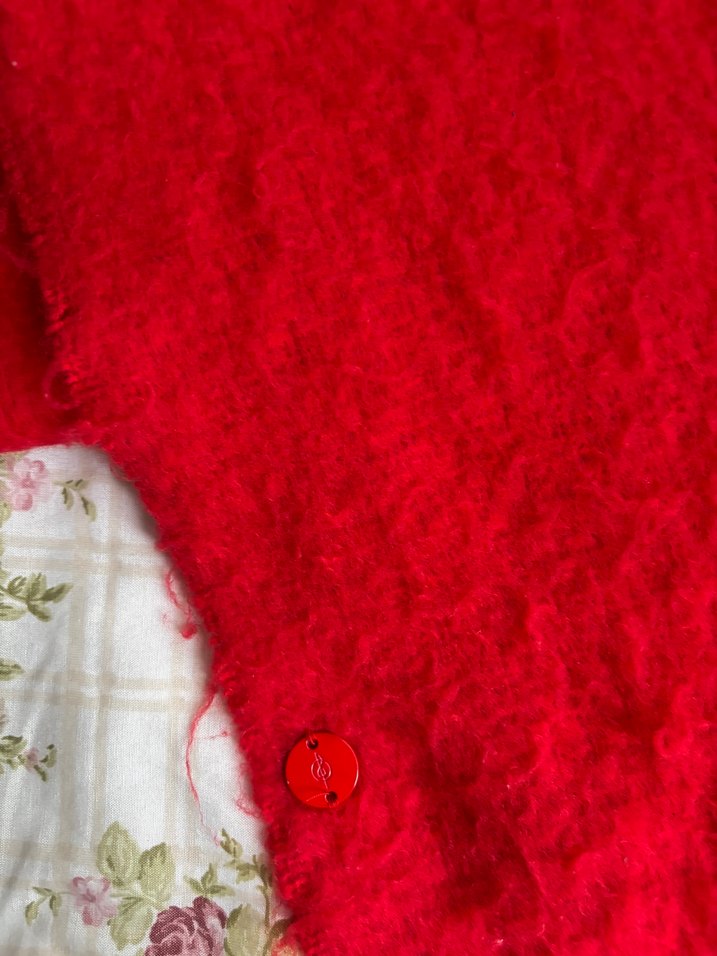 Kırmızı stradivarius atkı - Görsel 2