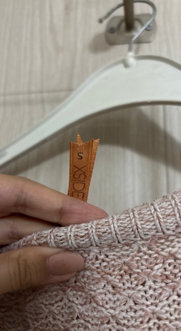 Bej Triko Kadın Kazak, Uzun Kollu, Salaş Kesim - Görsel 3