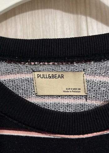 Çizgili Siyah Kadın Uzun Kollu Kazak - Görsel 2