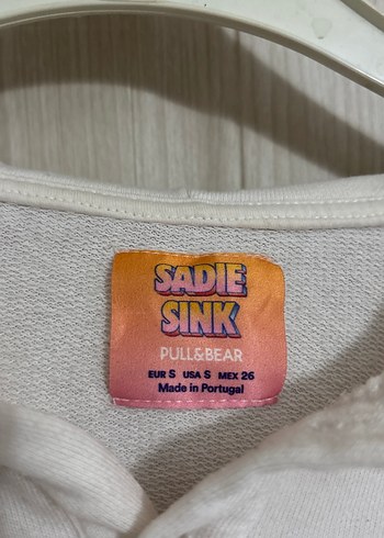 Kapüşonlu Baskılı Beyaz Sweatshirt - Görsel 2