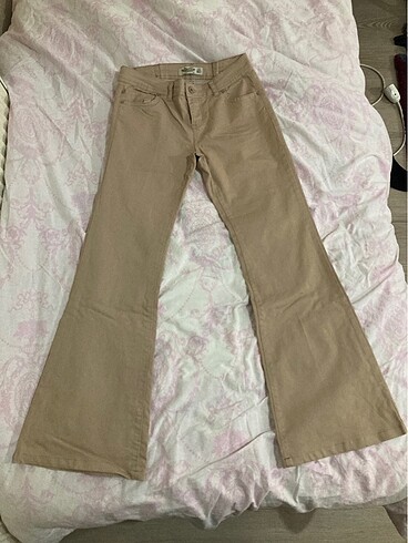 Camel likralı pantolon