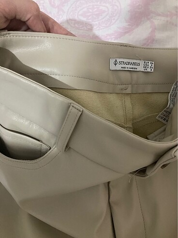 xs Beden Stradivarius deri pantolon