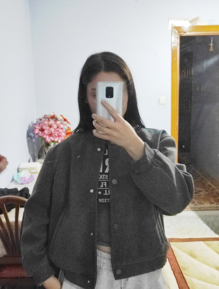 Gri Düğmeli Ceket - Görsel 2