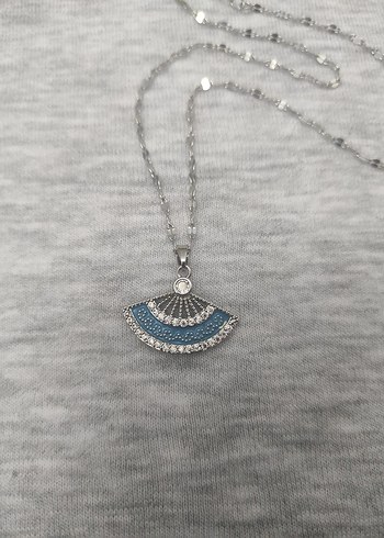 ŞIK ÇELİK YELPAZE KOLYE - Görsel 2