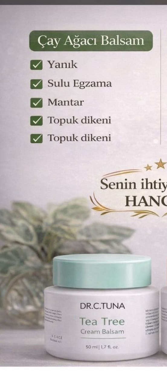 DR.C.TUNA Tea Tree Krem Balsam 80ml - Görsel 2