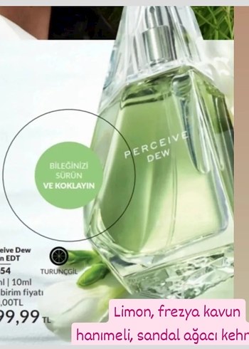 Perceive Dew Turunçgil Kadın Parfümü 10ml