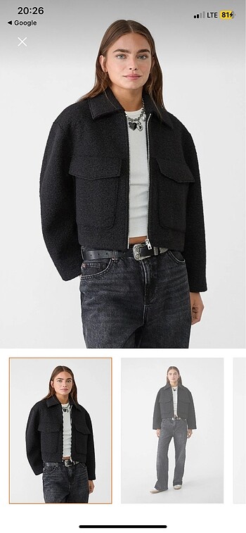 Stradivarius buklet ceket
