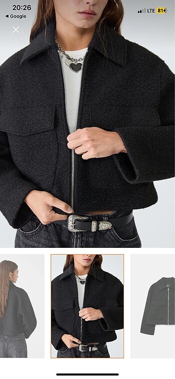 m Beden Stradivarius buklet ceket