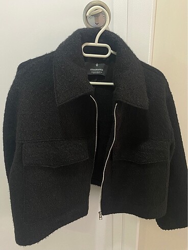 m Beden siyah Renk Stradivarius buklet ceket