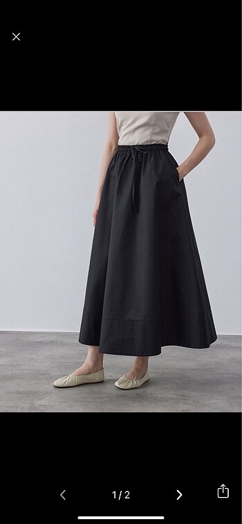 Gabardin etek