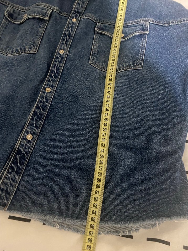 Mavi Kadın Denim Ceket Düğmeli - Görsel 5