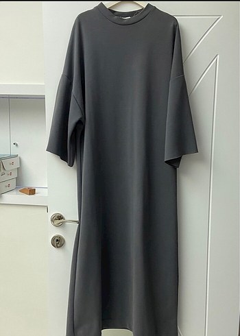 Manuka Antrasit Uzun Sweat Elbise - Görsel 5