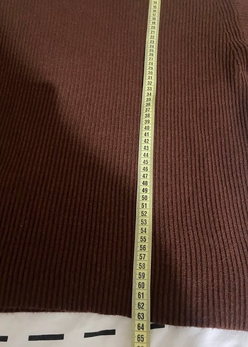 Kahverengi Balıkçı Yaka Kadın Triko - Görsel 5