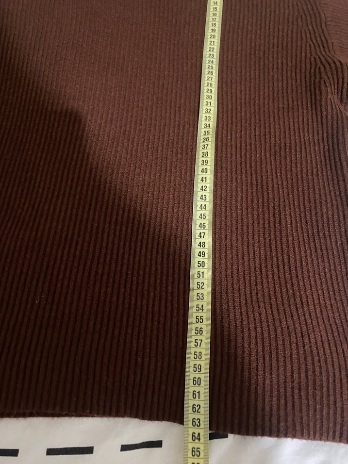 Kahverengi Balıkçı Yaka Kadın Triko - Görsel 5