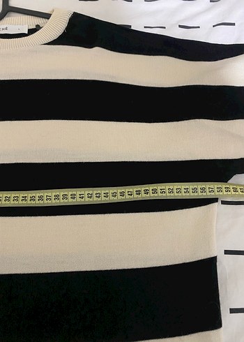 Kadın Siyah Çizgili Uzun Triko Elbise - Görsel 6