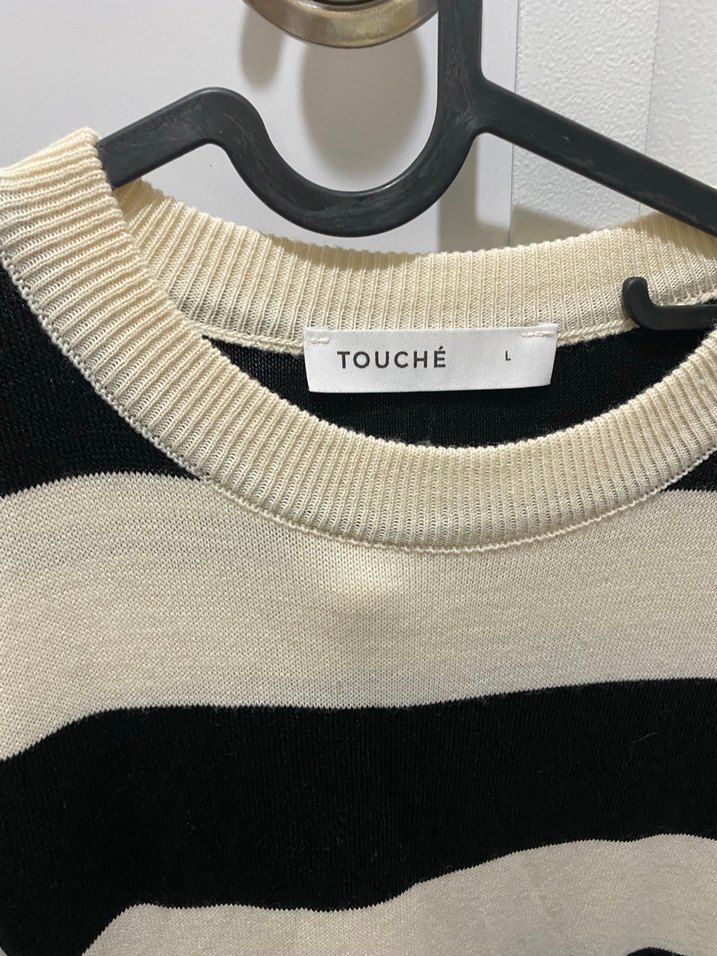 Kadın Siyah Çizgili Uzun Triko Elbise - Görsel 3