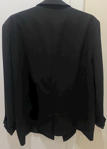 Siyah Düğmeli Kadın Blazer Ceket - Görsel 4