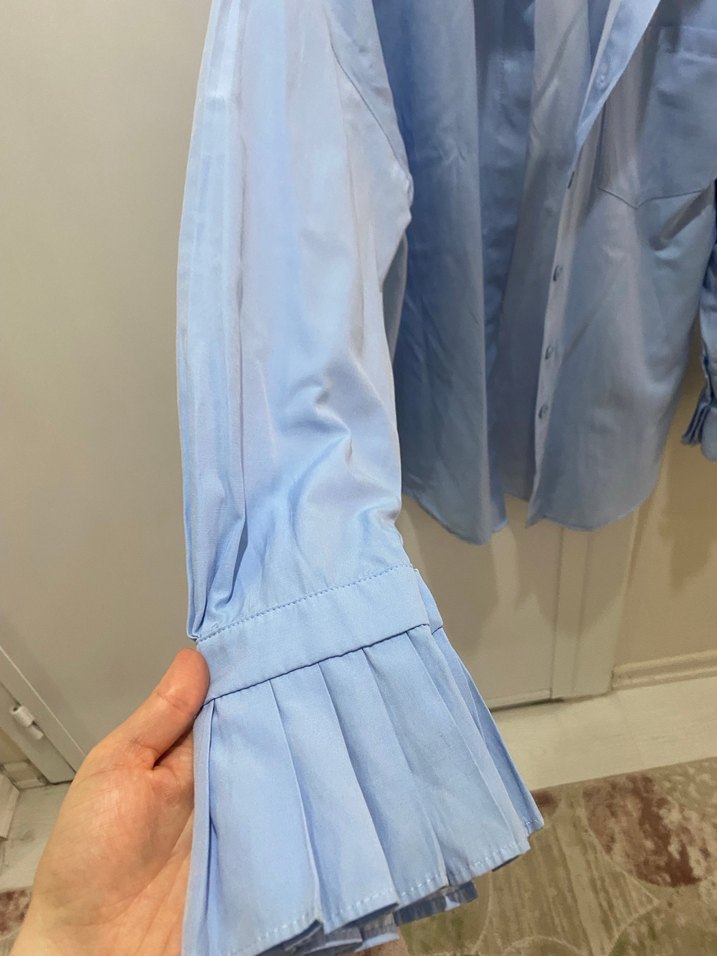 Mavi Kadın Gömlek - Görsel 2