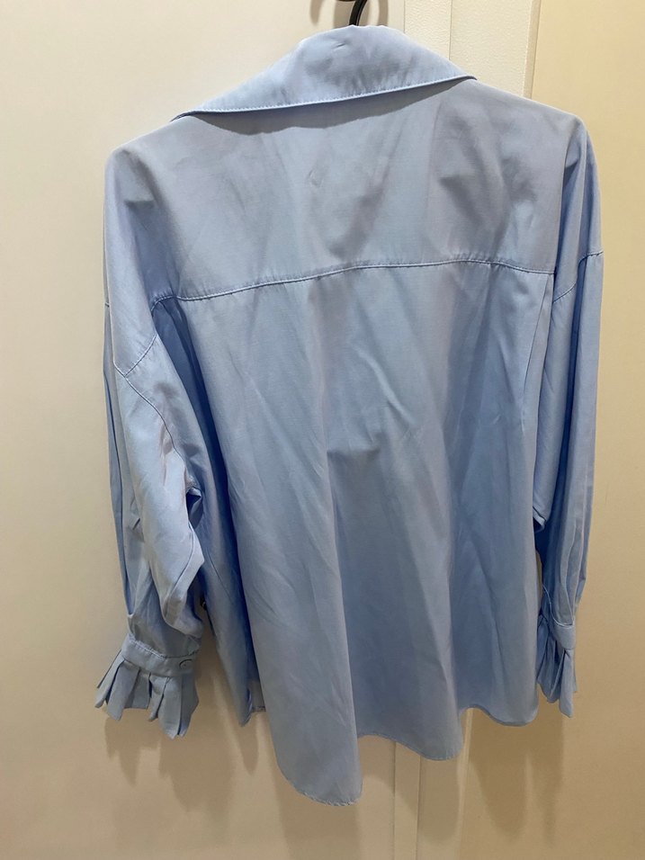 Mavi Kadın Gömlek - Görsel 4