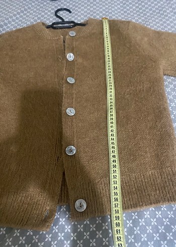 Düğmeli Kahverengi Kadın Hırka - Görsel 7