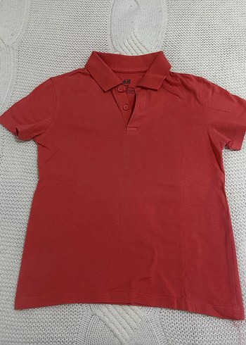 H&M Erkek Çocuk Kırmızı Polo Yaka Tişört