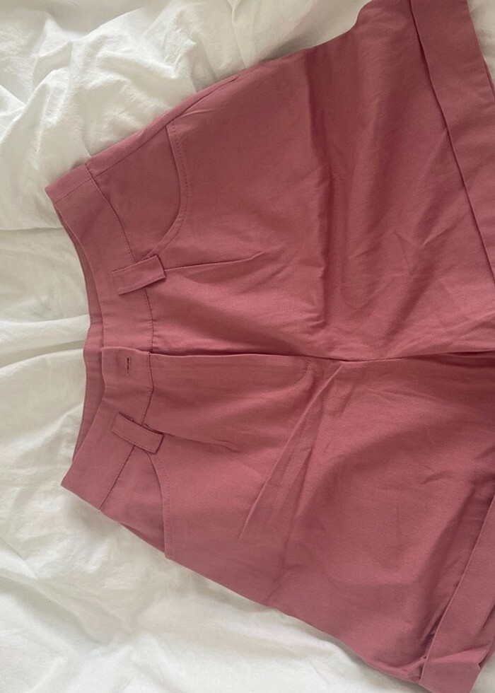 Keten şort - Görsel 2