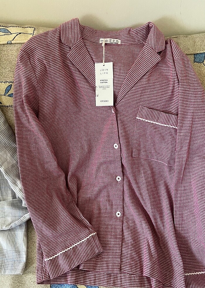 OYSHO pamuk pijama üst - Görsel 2