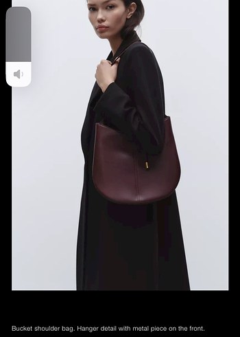 Bordo Deri Kadın Omuz Çantası - Görsel 3