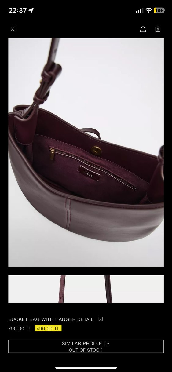 Bordo Deri Kadın Omuz Çantası - Görsel 2