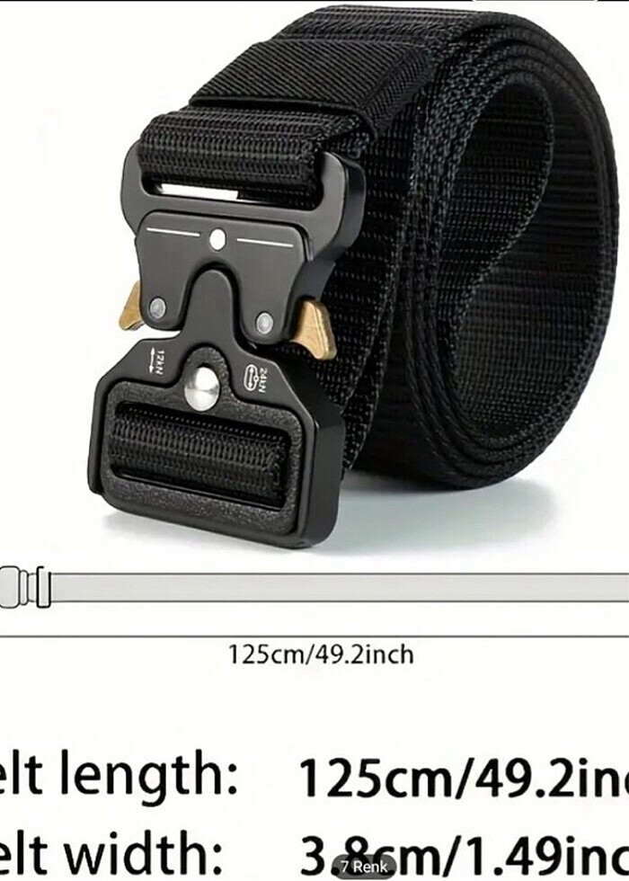 Taktik kemer hasır örme unisex 125cm - Görsel 2