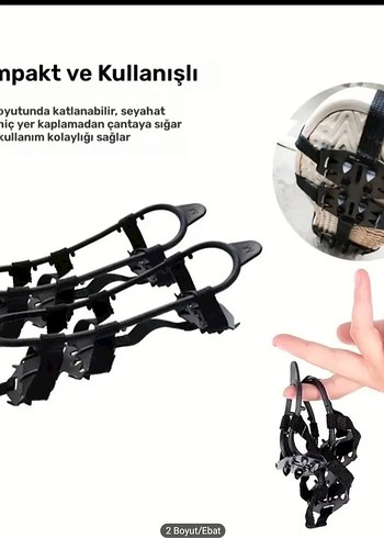 palet bot kışlık kaldırmaz kar paleti metal 41-44 numara - Görsel 6