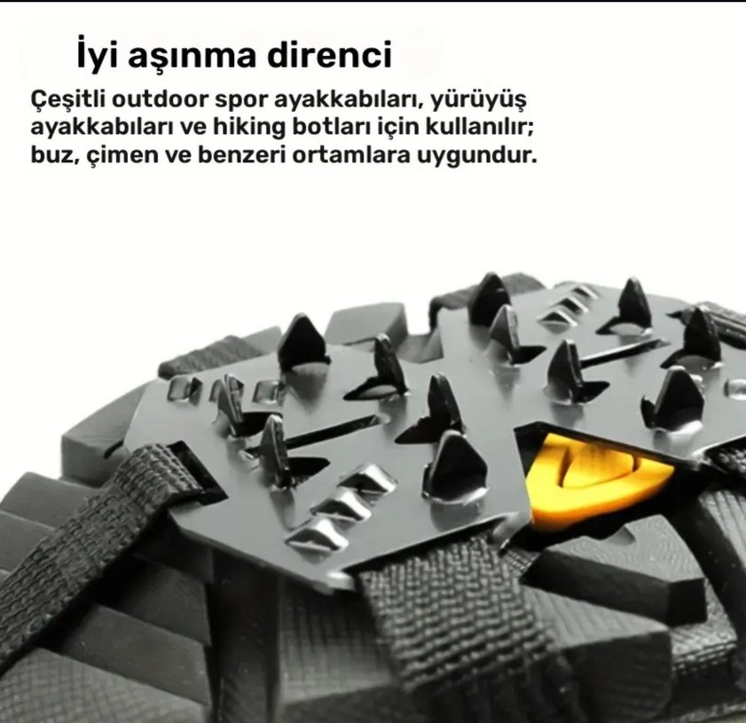 palet bot kışlık kaldırmaz kar paleti metal 41-44 numara - Görsel 3