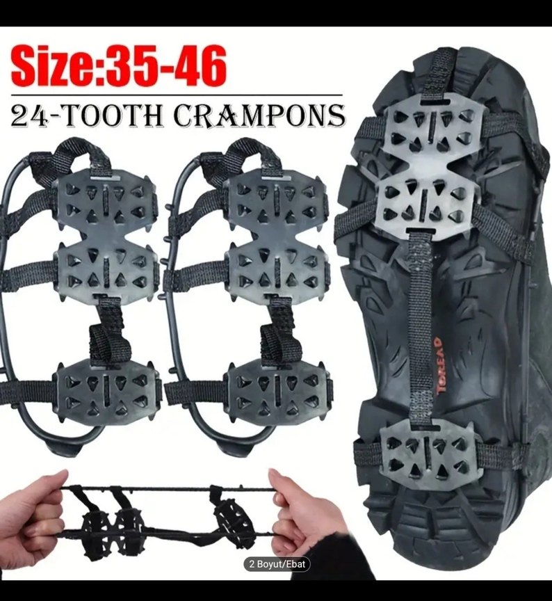 palet bot kışlık kaldırmaz kar paleti metal 41-44 numara - Görsel 2