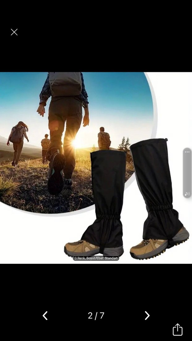 Tozluk waterprof unisex kar su toz geçirmez - Görsel 3