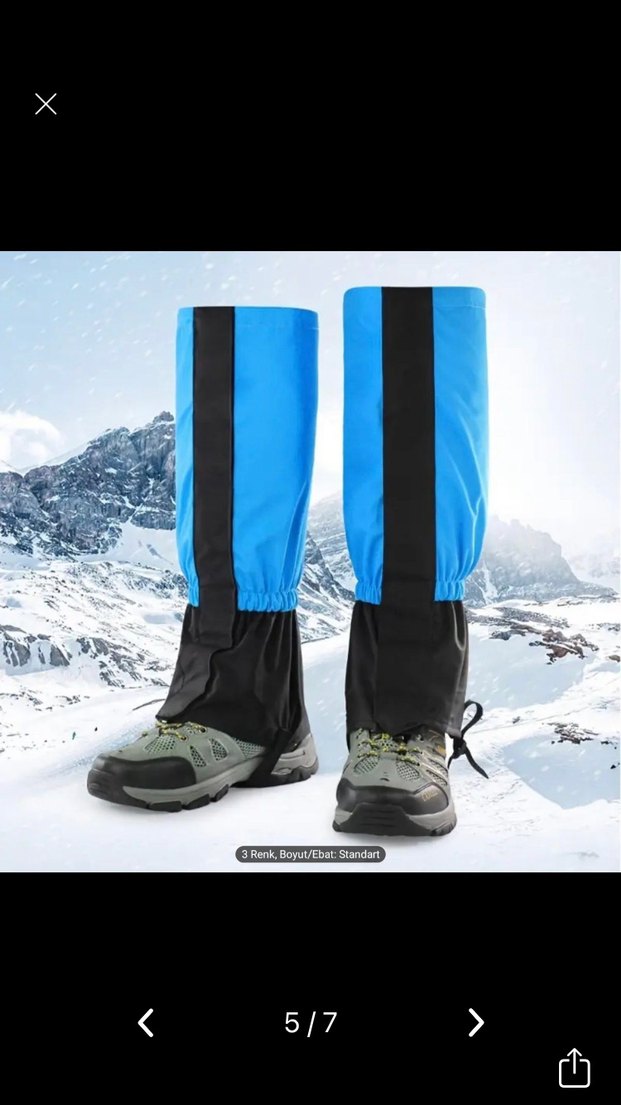 Tozluk waterprof unisex kar su toz geçirmez - Görsel 5