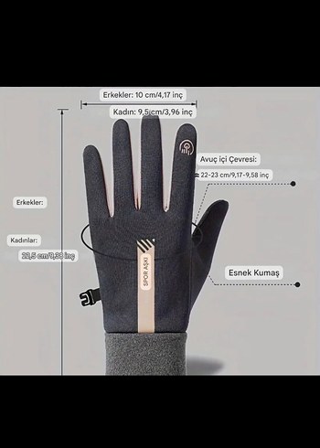 Eldiven softsell dokunmatik kaydırmaz unisex - Görsel 3