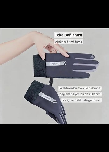 Eldiven softsell dokunmatik kaydırmaz unisex - Görsel 4