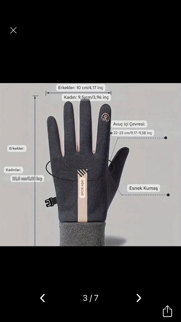 Eldiven softsell dokunmatik kaydırmaz unisex - Görsel 3