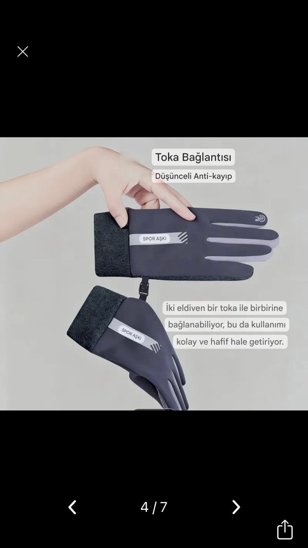 Eldiven softsell dokunmatik kaydırmaz unisex - Görsel 4